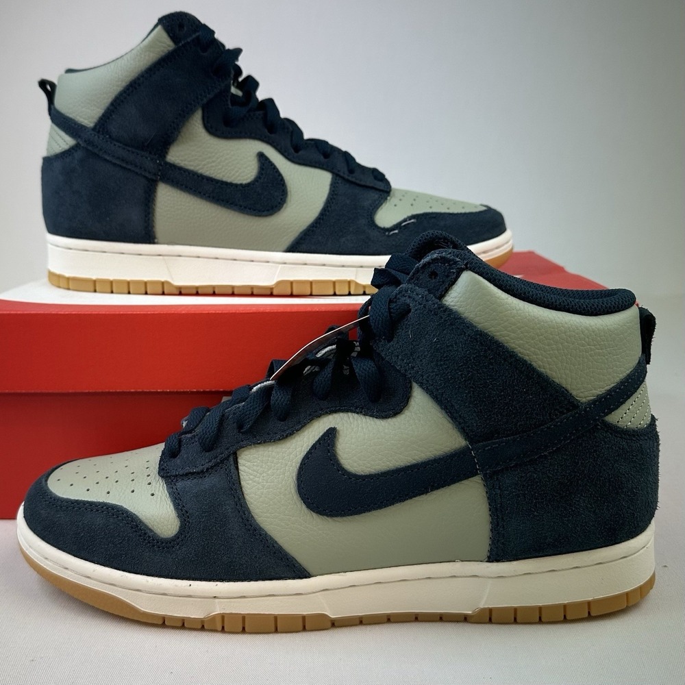 Nike Dunk HI Retro SE Jade Horizon Armory Navy FZ4739 300 Men's Shoes Size 9.5